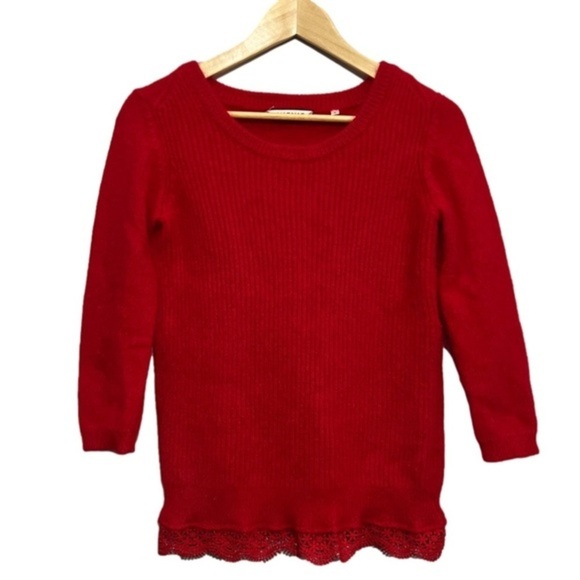 Naf Naf Red Sweater OH SO SOFT!!! Size Small - Picture 1 of 7